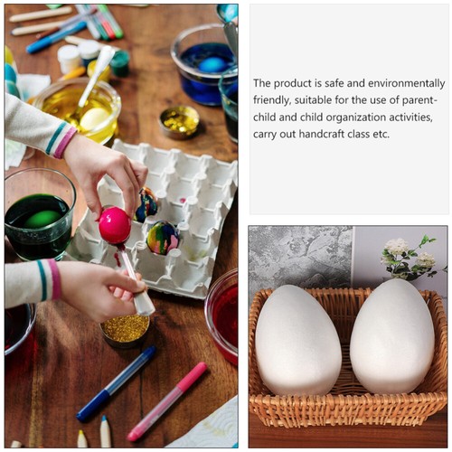 DIY Egg Egg Decorations Painting Craft White Hanging Plastic Eggs Painting Egg - Picture 5 of 12