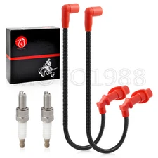 Ignition coil Spark plug Cap & Wire Spark plug for Polaris  Ranger 700 800 05-10