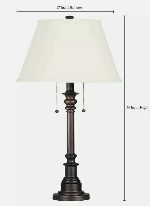 Kenroy Home Spyglass 31 pol. Abajur de mesa de bronze - Imagem 2 de 3