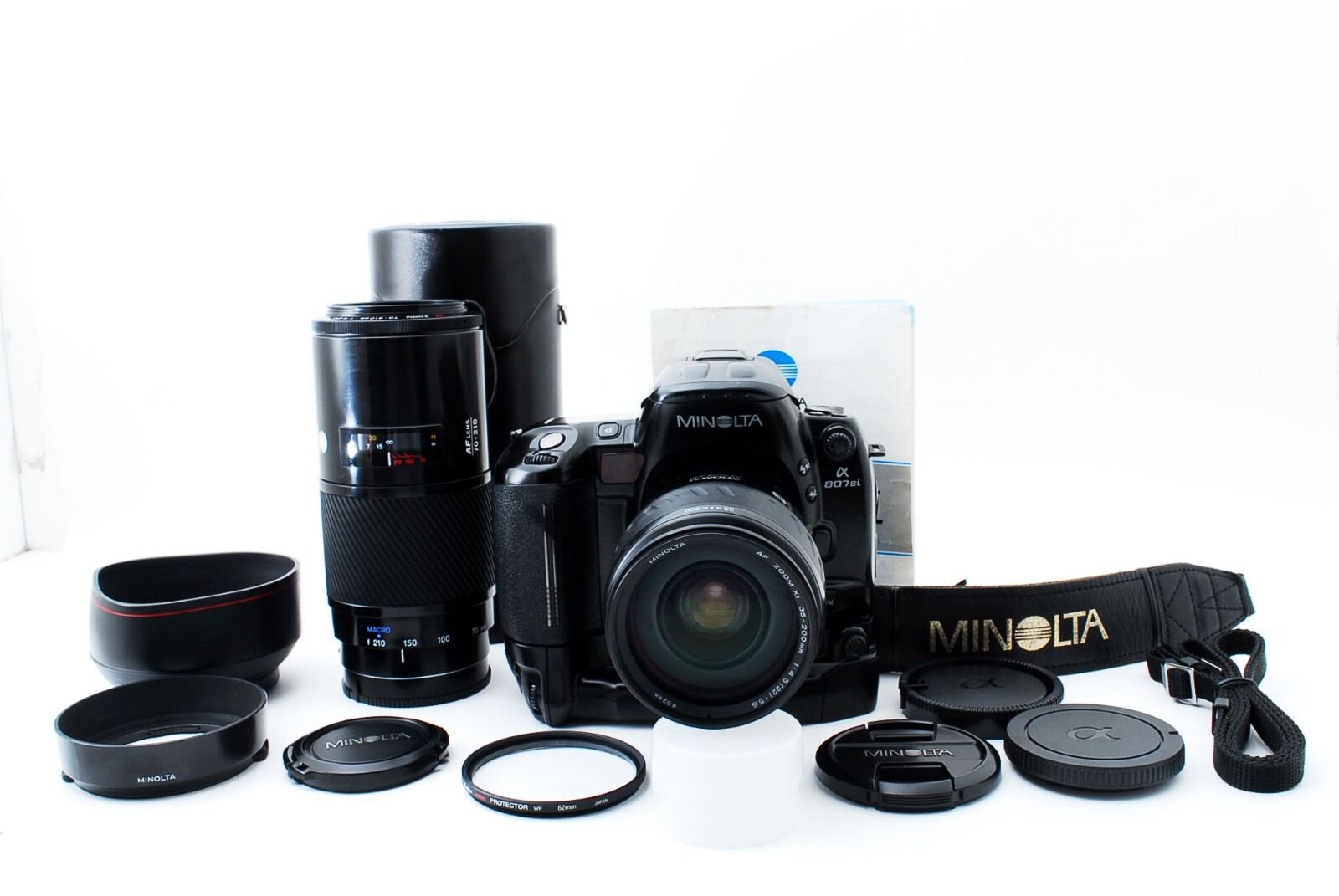 [ MINT ] MINOLTA Dynax Alpha α 807si SLR Film Camera +2Lens +VC-700 From  JAPAN