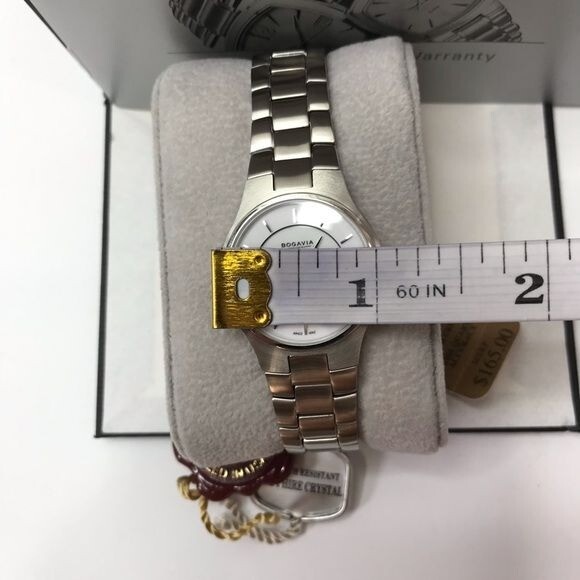 New BOGAVIA Silver Stainless Steel Sapphire Crystal Watch NEW* BOGAVIA Silver Stainless Steel Sapphire Crystal Watch  main image 2