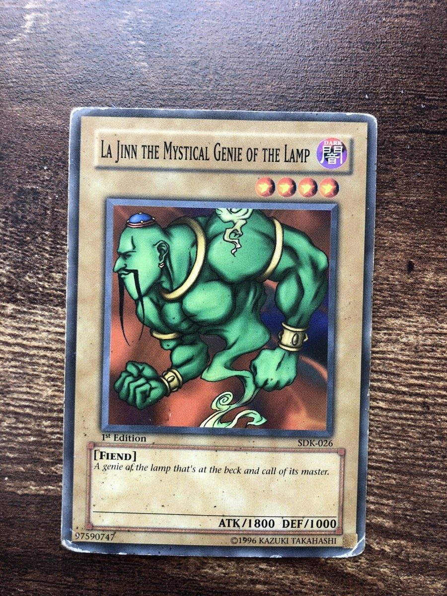 Yugioh La Jinn The Mystical Genie Of The Lamp 1st Edition SDK-026