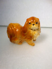 Vintage Porcelain Pekingese Dog Figurine 3' Tall