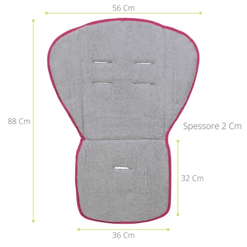 Babysanity® Morbido Riduttore Copri Passeggino Universale Materassino Bambino - Foto 10 di 22