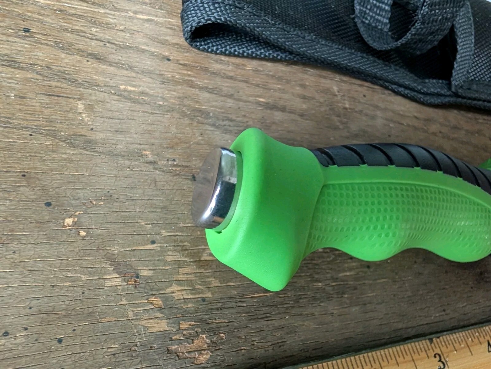 Tac Xtreme 12" Black Blade Green & Black Handle w/ Sheath TX-077GB