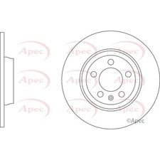 Apec Rear Brake Disc DSK3499 - OE High Quality Precision Engineered Part