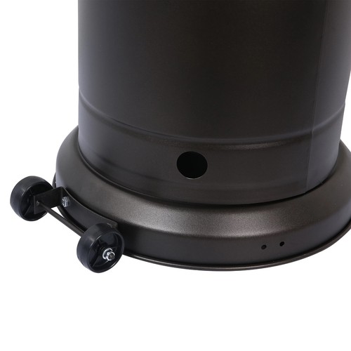 Conjunto de ruedas moca móviles universales calentador de gas alto Golden Flame para patio - Imagen 3 de 7