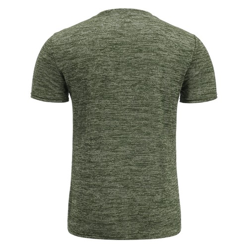 Mens Button Henley V Neck T-Shirt Stretch Top Tee Shirt Short Sleeve Slim Muscle - Picture 8 of 20