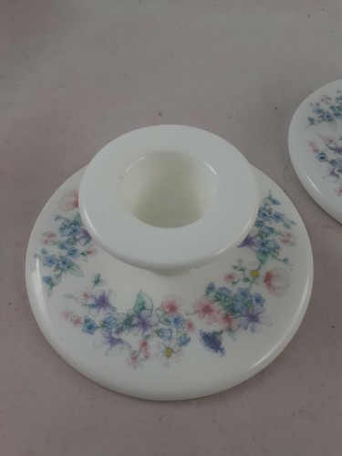 Portacandele Wedgwood Angela x 2a qualità osso cinese vintage britannico - Foto 6 di 9