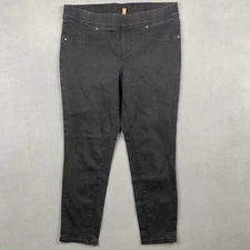 Jag Jeans Women’s L Black Pull On High Rise Straight Leg Leggings Stretch Denim