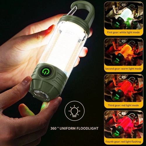 Outdoor Camping Light with Multiple Light Sources Portable Keychain Flashlight - Picture 5 of 5