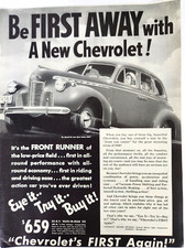 Chevrolet Special De Luxe Sport Sedan Vintage 1940 Ad Car Magazine Print GM