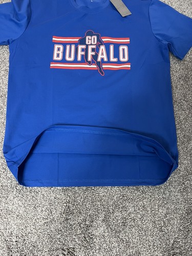 Clorpeak Mens City Classic Football Go Buffalo Blue Tee Shirt Sz US L New - Picture 12 of 15