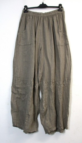 LAGENLOOK 100% LINEN ITALIAN TROUSERS 8 COLS 3 SIZES : Plus:1 Plus:2 Plus Plus:3 - Picture 28 of 121