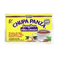 TE TEA CHUPA PANZA, Jengibre, Pi a, Linaza, GINGER, Cinnamon. ORIGINAL. 30 Day