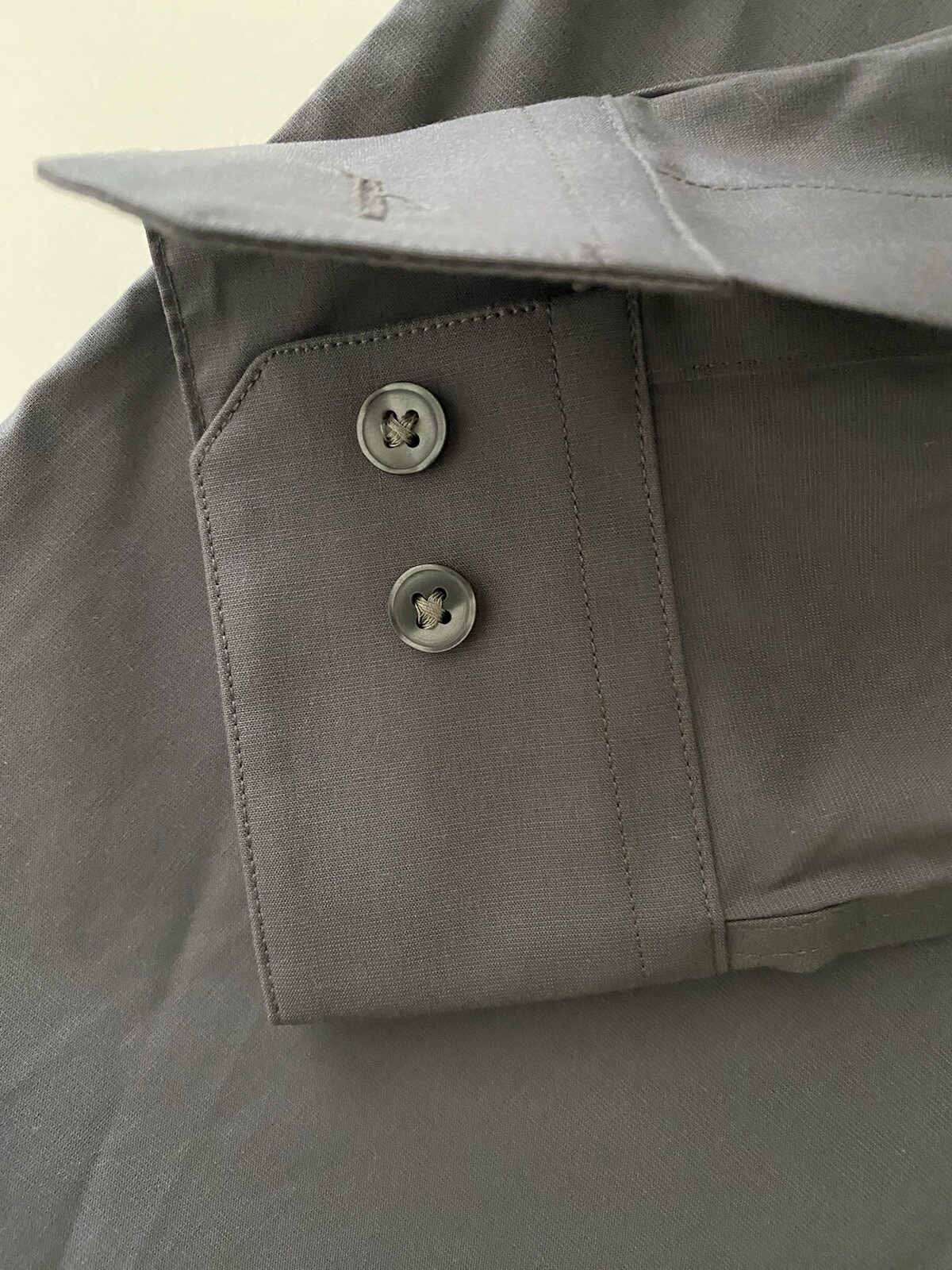 Apt. 9 Solid  Gray Men's Long Sleeve Button Down … - image 5