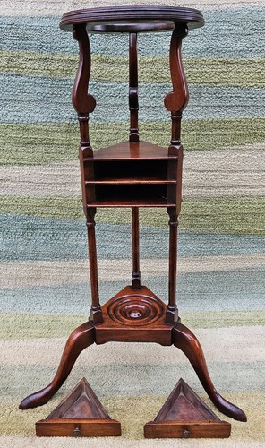 Georgian Mahogany Wig/Basin/Shaving Stand/ Plant Stand/Cigar Ashtray - Picture 14 of 19