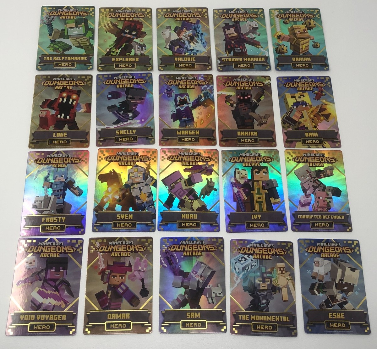 Minecraft Dungeons Arcade Series 3 (FOIL Hero 20x Card Set) #99 