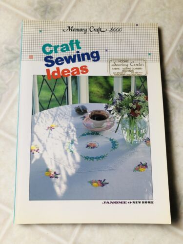 Janome-New Home Memory Craft 8000 -Craft Sewing Ideas Book One Owner~VG