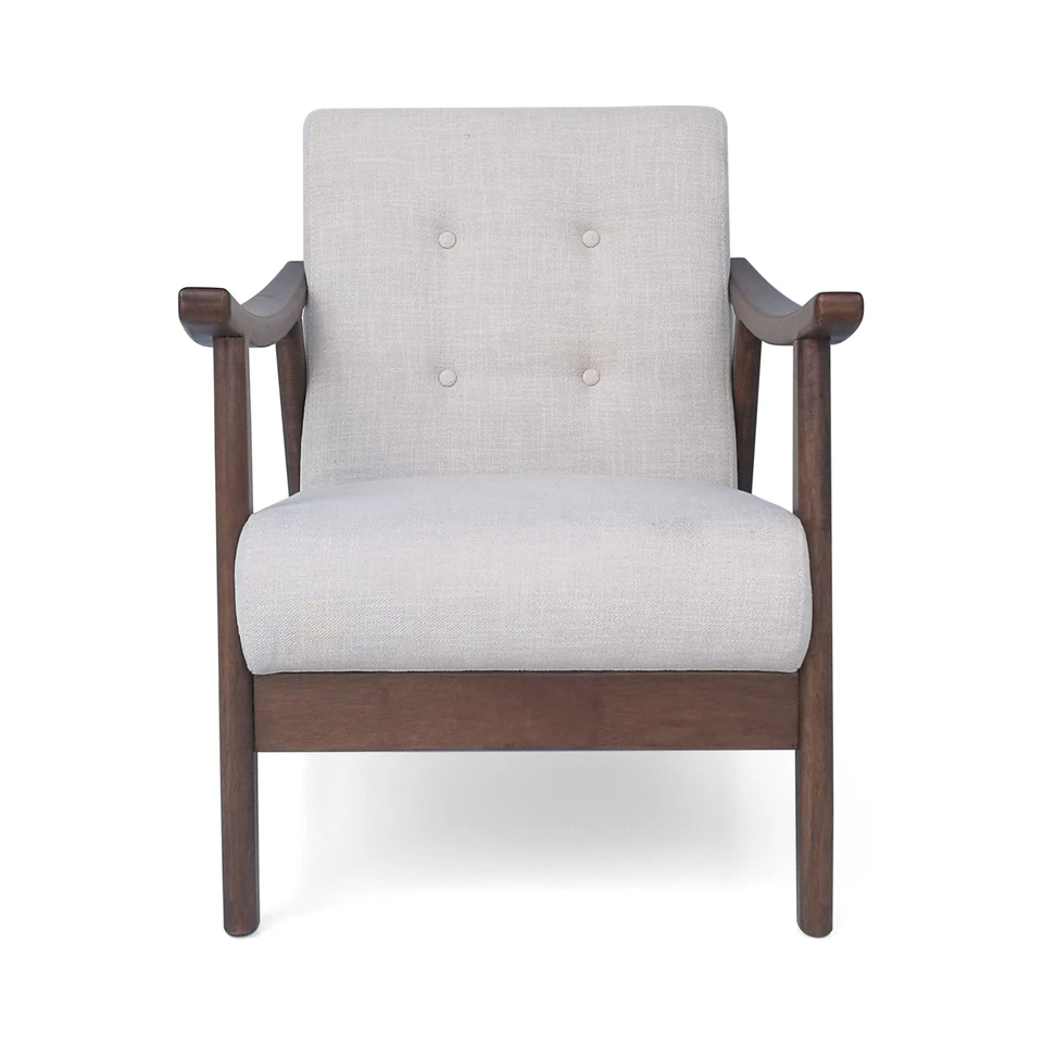 Aurora Mid-Century Modern Sturdy Accent Chair Sofa for Living Room - Image 3 of 4