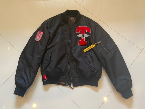 Top Gun Tomcat Bomber Jacket Black Size 