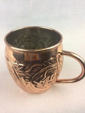 Beer Mug w handle pure copper antique beautif...