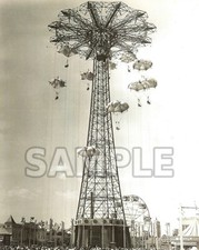 8x10 photo The Parachute Jump, Coney Island, NY amusement park, 1940s