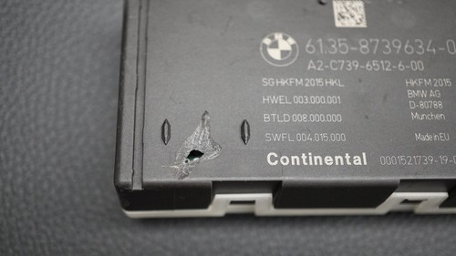 OEM BMW G-SERIES TAILGATE CONTROL UNIT MODULE ECU 8739634 / 61358739634 - Picture 3 of 6