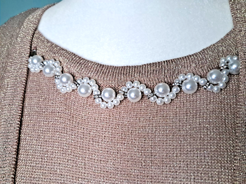 NWT 1X Gold Shimmer Notations Top - Picture 10 of 12