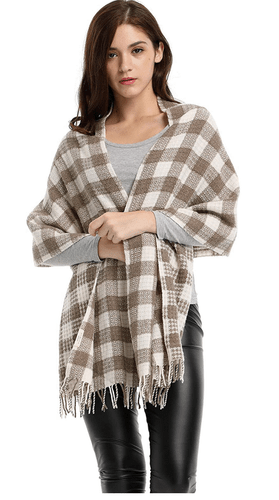 Women's 100% Wool Scarf & Wrap | Wenkom Winter Collection with Gift Box - Bild 5 von 8