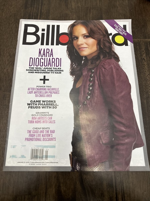 Billboard Magazine, January 9 2010, Kara DioGuardi Cover Idol OUT OF PRINT
