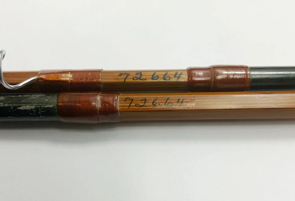 Varilla de mosca vintage Orvis 2 piezas bambú dividido impregnada Madison 7 1/2 ' Foto 2 de 4