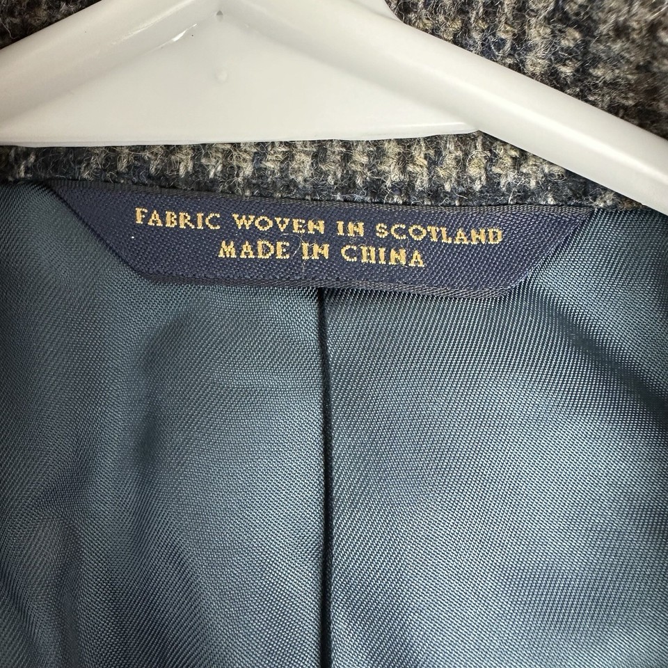 Brooks Brothers 1818 Fitzgerald Robert Noble Scottish Wool Tweed Blazer