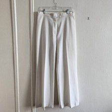 Vintage white straight leg dress pants - size M