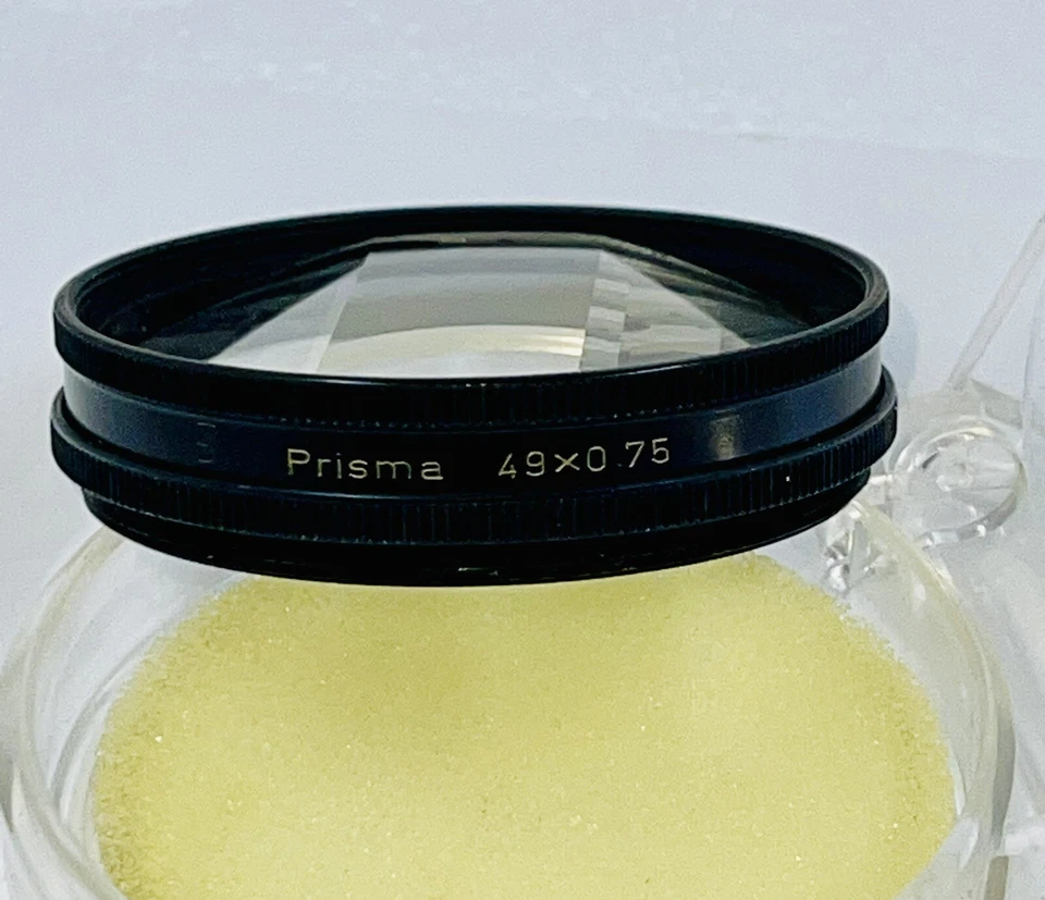 Heliopan Circular Prisma Glass Lens Filter 49 x 0.75 Germany w/case Prism - Image 2 of 4