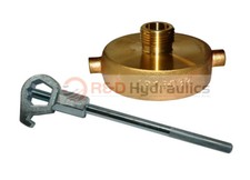 FIRE HYDRANT ADAPTER COMBO 1-1/2" NST(M) x 3/4" GHT (M) w/HD Hydrant Wrench