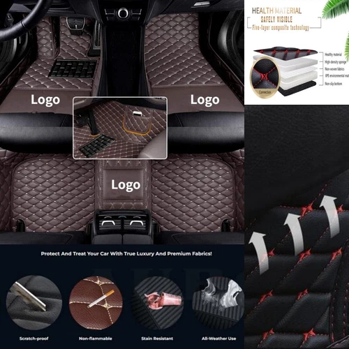 For Mini Car Floor Mats Luxury Carpets Auto Liners Waterproof All Models Pockets