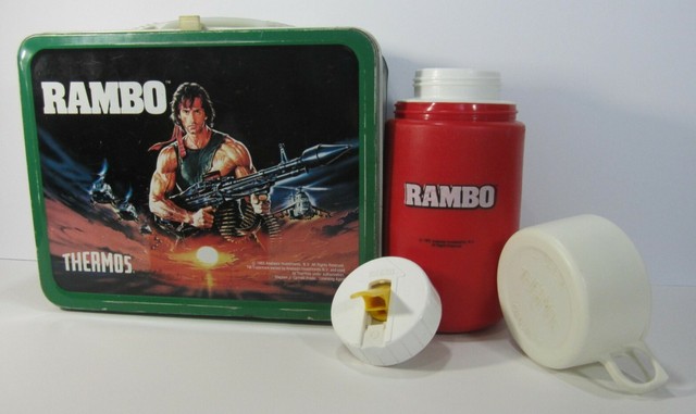rambo lunch box with thermos
