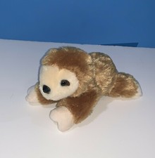 Aurora - Mini Flopsie - 7" Long Baby Sloth Tan Cutie Stuffed Plush Animal