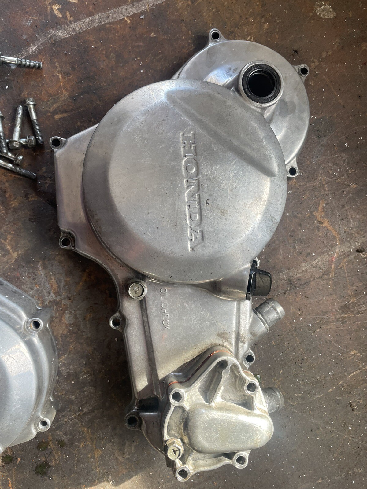 Honda TRX250R Clutch Stator Covers Polished eBay