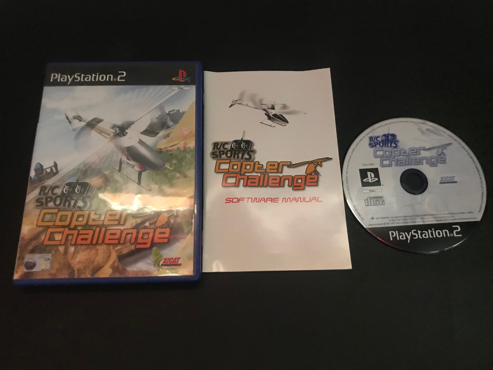 RC Sports Copter Challenge Play Station 2 PS2 PAL