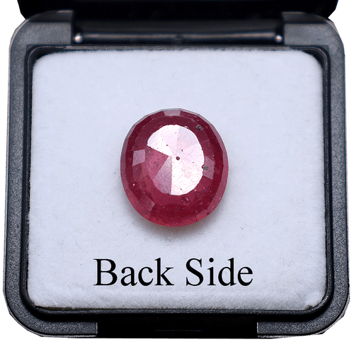 9.83 Cts Mozambique Natural Ruby High Grade 14mmx12mm Oval Faceted Cut Gemstone - Picture 9 of 14