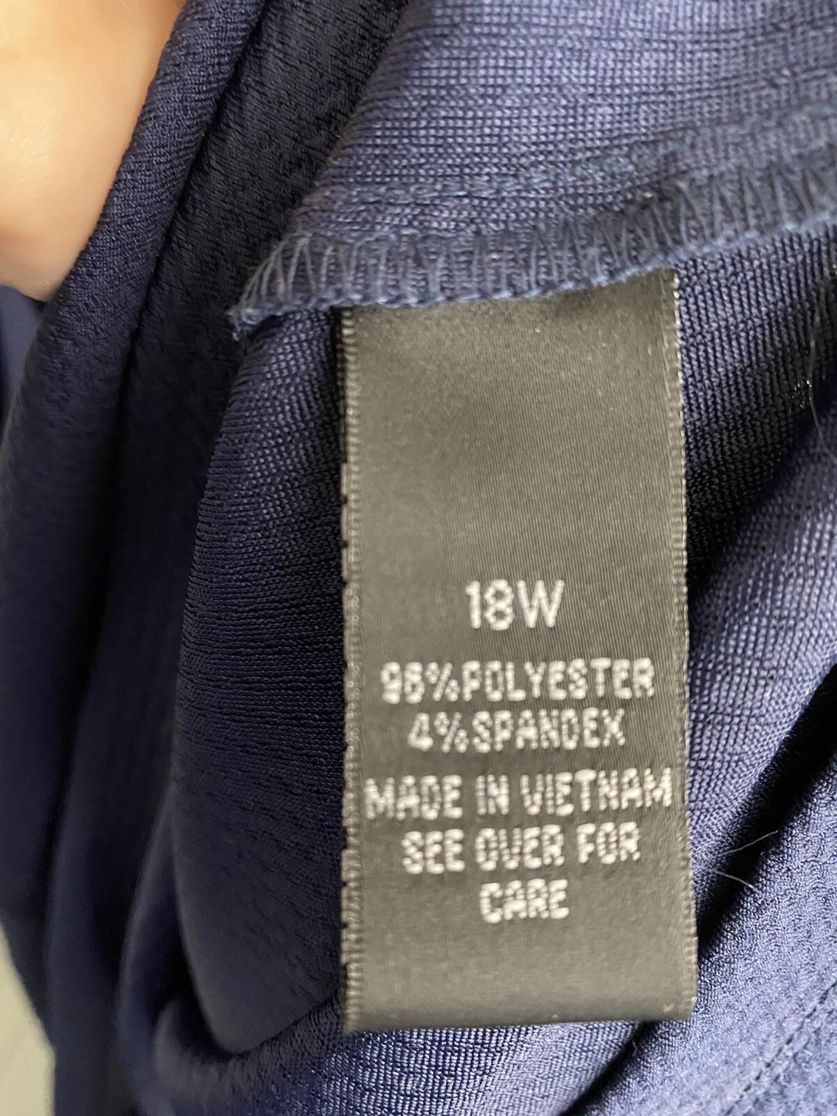 ALYX 18W 1X Blue Gromments Dress Short Sleeve Stretchy Euc