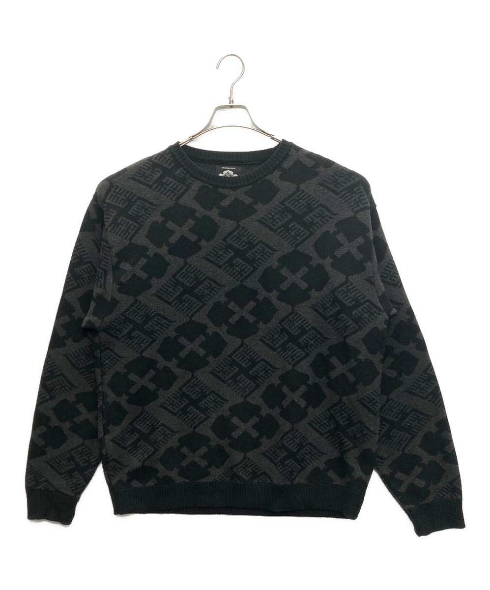 トップス GAKKIN BUDSPOOL JACQUARD SWEATER GAKKIN × BUDSPOOL 花罰家紋 COTTON KNIT JACQUARD SWEATER