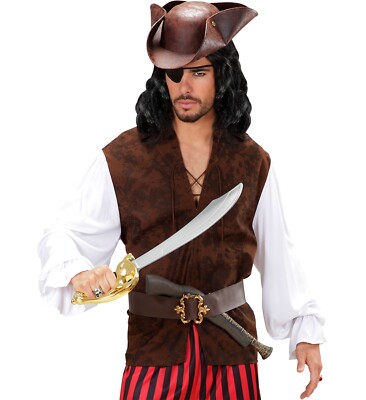 Piratenhemd mit Weste Pirat Piraten Kostüm Seeräuber Karneval Fasching