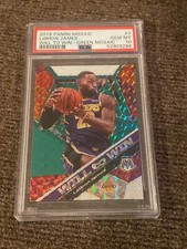 Lebron James 2019 mosaic will to win green #7 psa 10