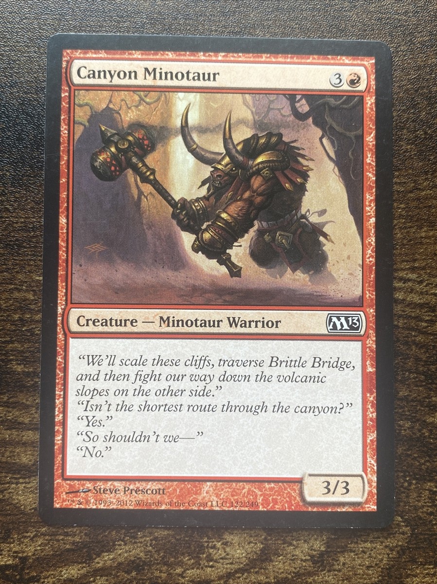 Canyon Minotaur 122/249 M13 Magic 2013 MTG Magic The Gathering