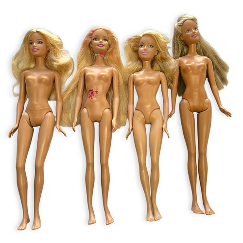 Barbie Dolls Cali Girl Beach Surfer Style Big Feet Vintage Mattel Nude Lot of 4 - Picture 2 of 11