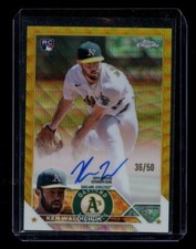 2023 Topps Chrome Ken Waldichuk /50 Gold Wave Refractor Auto Rookie RC RA-KW