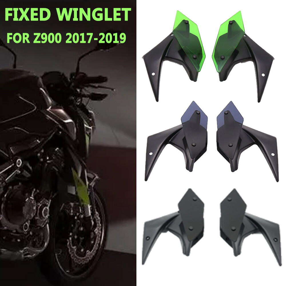 For Kawasaki Z900 2017-2019 18 Side Downforce Naked Spoilers Fixed